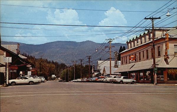 Street Scene with Mountains in background Greenville California