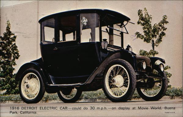 1916 Detroit Electric Car Cars