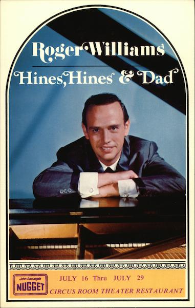 Roger Williams, Hines, Hines & Dad Reno Nevada Performers & Groups