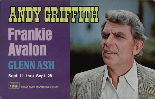 Andy Griffith John Ascuaga's Nugget Circus Room Theater Restaurant Renbo Nevada