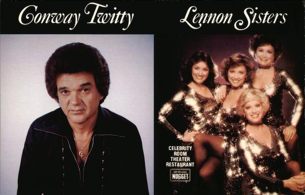 Conway Twitty - The Lennon Sisters - At the Celebrity Room Theater Restaurant