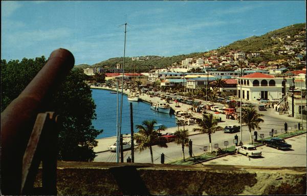 Waterfront as Seen From Fort Christiansvaern St. Thomas, U.S. Virgin Islands
