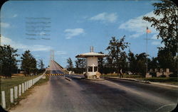 Approaching The Toll Gate On The American Side of The Thousand Islands International Bridge New York Postcard Postcard
