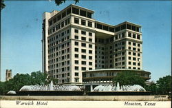 Warwick Hotel Houston, TX Postcard Postcard