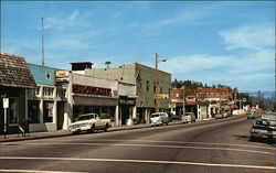 Street Scene Willits, CA Postcard Postcard