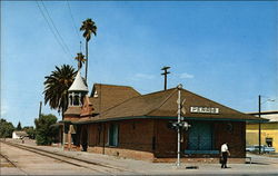 The Santa Fe Station Perris, CA Postcard Postcard