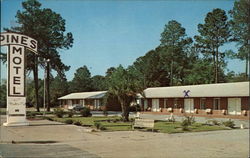 Pines Motel Valdosta, GA Postcard Postcard