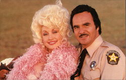 Dolly Parton & Burt Reynolds Postcard