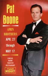 Pat Boone, Amin Brothers Reno, NV Performers & Groups Postcard Postcard