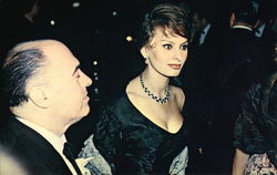 Sophia Loren and Husband Carlo Ponti Hollywood, CA Postcard Postcard