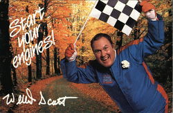 Start Your Engines! Willard Scott Men Postcard Postcard