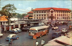 Bus Terminus Saigon, Vietnam Southeast Asia Postcard Postcard