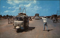 Checkpoint on Saigon Bieh Hoa Highway Vietnam Southeast Asia Postcard Postcard