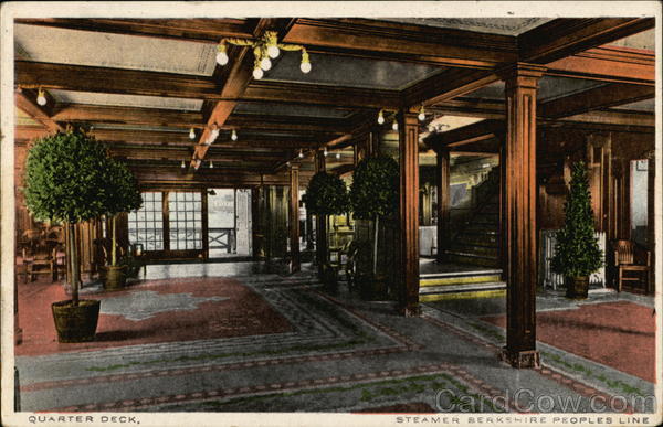 Quarter Deck, Steamer Berkshire Peoples Line Interiors