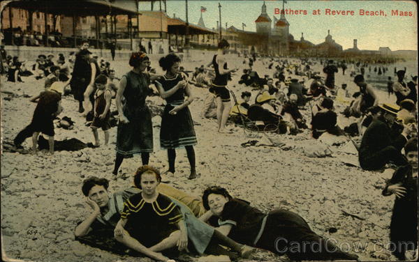 Bathers on the Beach Revere Beach Massachusetts
