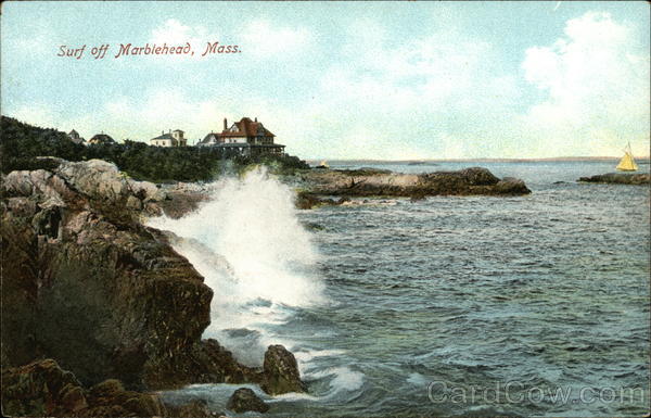 Surf Off Marblehead, Mass Massachusetts