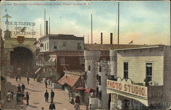 Entrance to Steeplechase Park Coney Island New York