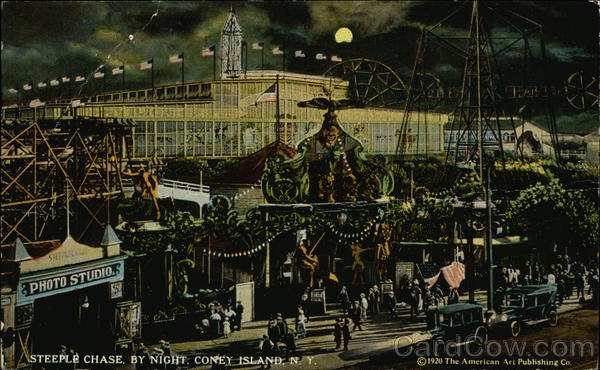 Steeple Chase, By Night, Coney Island New York