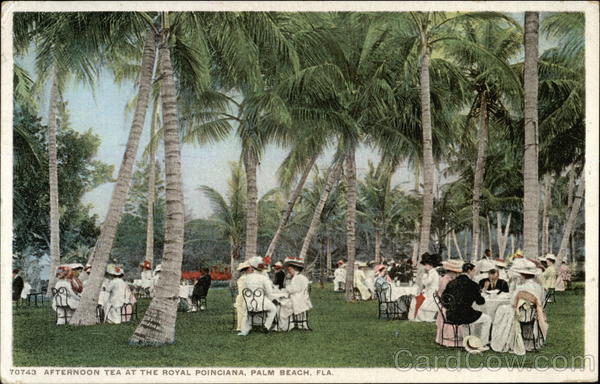 Afternoon Tea at the Royal Poinciana Palm Beach Florida