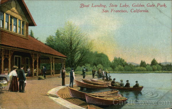 Boat Landing, Stow Lake, Golden Gate Park San Francisco California