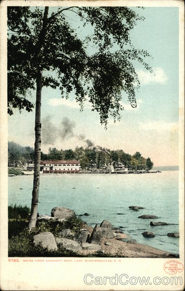View from Endicott Rock, Lake Winnipesaukee Weirs Beach New Hampshire
