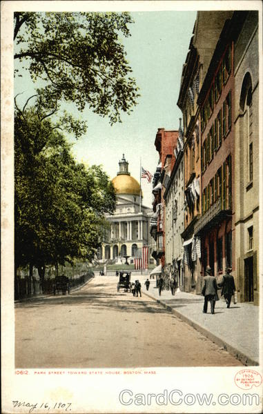 Park Street toward State House Boston Massachusetts