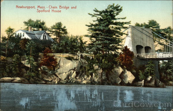 Chain Bridge and Spofford House Newburyport Massachusetts