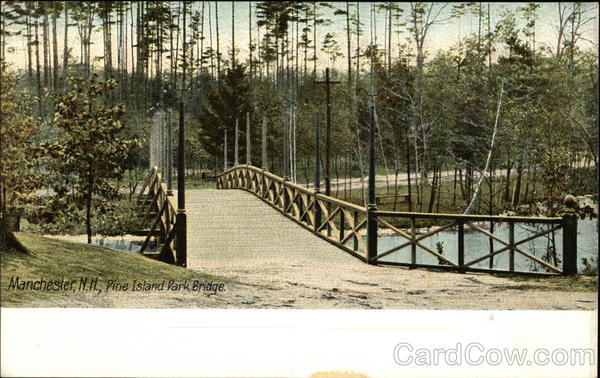 Pine Island Park Bridge Manchester New Hampshire