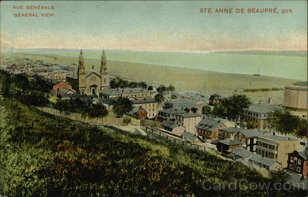 View of Town Ste. Anne de Beaupre QC Canada Quebec