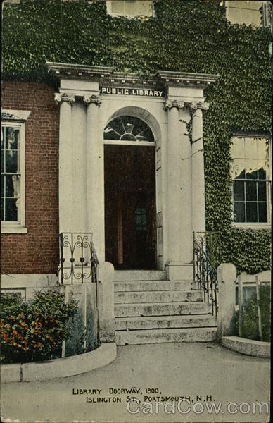 Library, Doorway, 1800, Islington St Portsmouth New Hampshire
