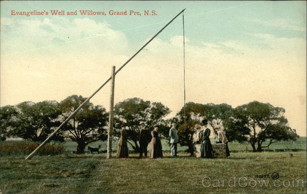 Evangeline's Well and Willows Grand Pre NS Canada Nova Scotia