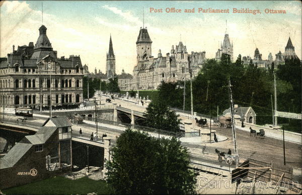Post Office and Parliament Buildings Ottawa QC Canada