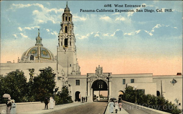 West Entrance to Panama-California Exposition San Diego