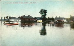 P. N. Burg's Summer Home Shell Lake, WI Postcard Postcard