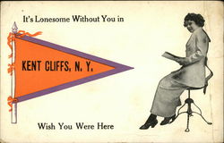 It's Lonesome Without You in Kent Cliffs, N.Y., Wish you Were Here Postcard