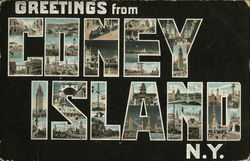 Greetings from Coney Island Postcard
