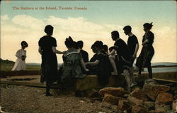 The Bathers at the Island Postcard