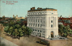New Masonic Temple Postcard