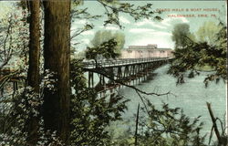 Board Walk & Boat House, Waldameer Postcard