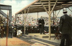 President Roosevelt Delivering Address Postcard