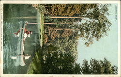 Shady Canal, Belle Isle Postcard