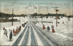 Park Slide, Mount Royal Postcard