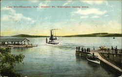 Steamer Mt. Washington leaving Weirs Lake Winnipesaukee, NH Postcard Postcard