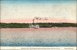 Steamer Mt. Washington Approaching Center Harbor, N.H New Hampshire Postcard Postcard