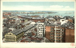 View of City Looking East Postcard