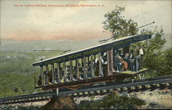 Car on Inclined Railway, Uncanoonuc Mountains Postcard