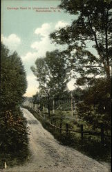 Carriage Road to Uncanoonuc Mountain Postcard