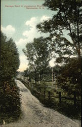 Carriage Road to Uncanoonuc Mountain Manchester, NH Postcard Postcard