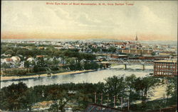 Bird's Eye View of West Manchester from Switch Tower Postcard