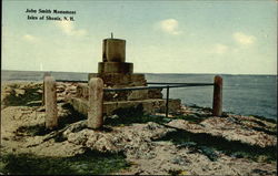 John Smith Monument, Isles of Shoals Rye, NH Postcard Postcard